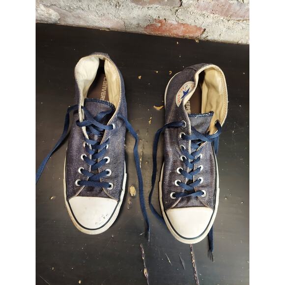 Converse Chuck Taylor All Star Mid Denim Blue Mens Sz 11 Shoes Sneakers - Picture 7 of 7